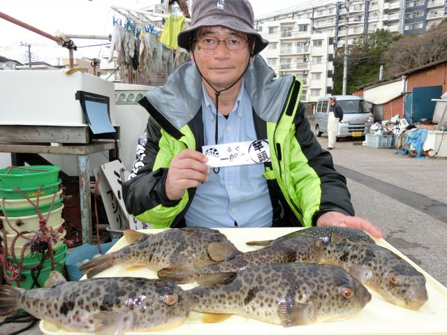 ふぐ釣り1枚目