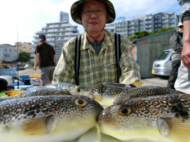 ふぐ釣り1枚目