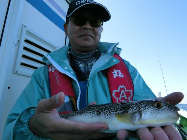 ふぐ釣り1枚目