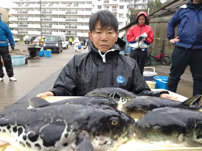 とらふぐ釣り1枚目