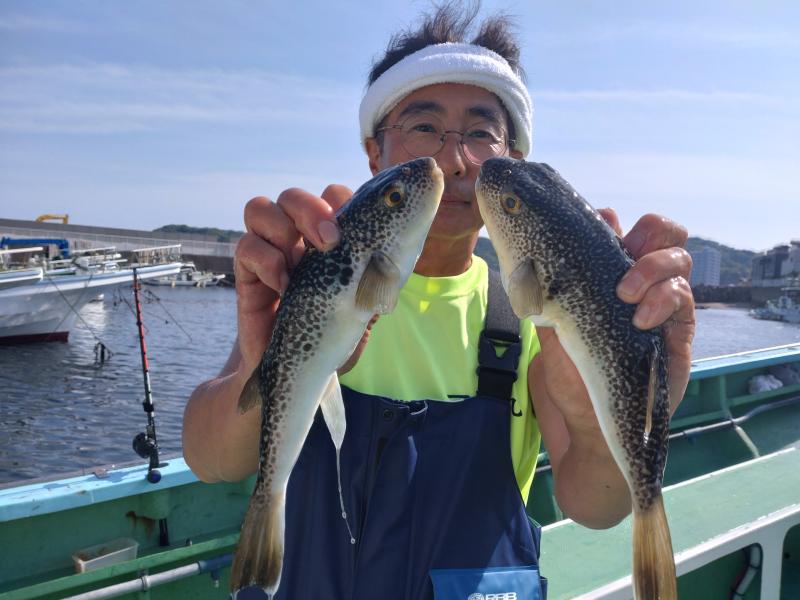 ふぐ釣り1枚目