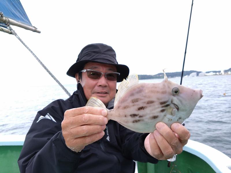 カワハギ釣り1枚目