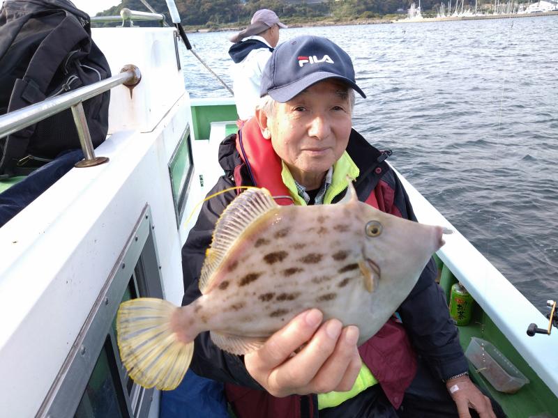 カワハギ釣り1枚目