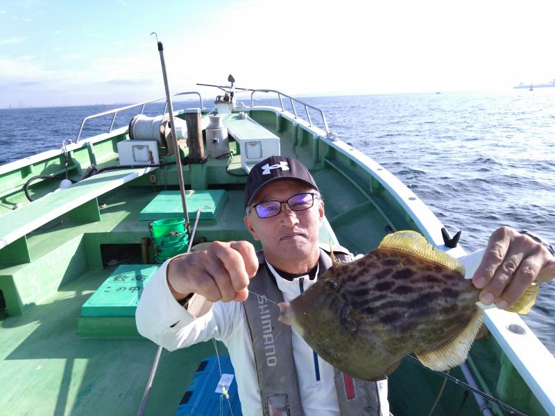 カワハギ釣り1枚目