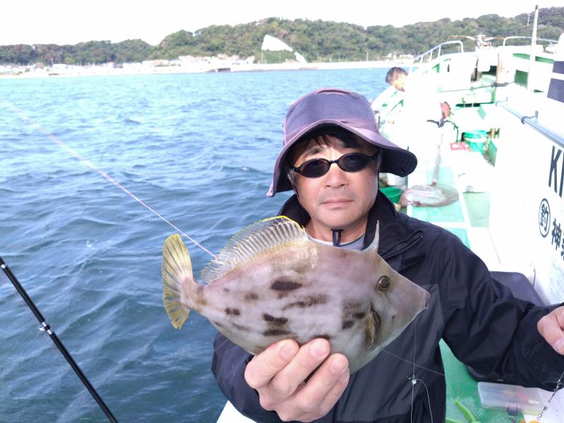 カワハギ釣り1枚目