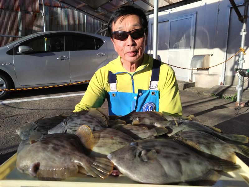 カワハギ釣り1枚目