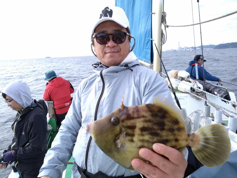 カワハギ釣り1枚目