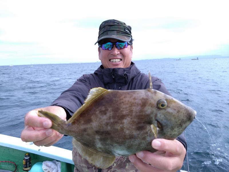 カワハギ釣り1枚目