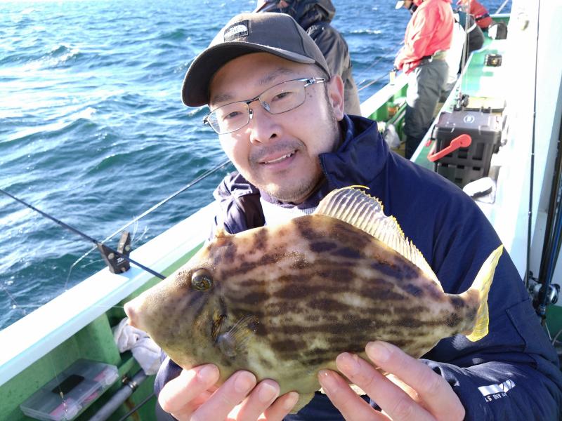 カワハギ1枚目