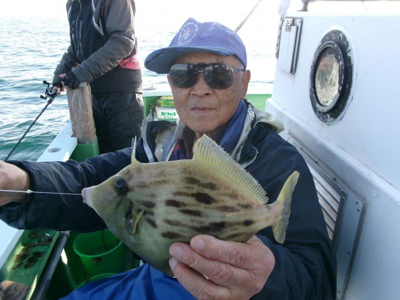 カワハギ釣り1枚目