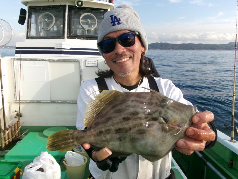 カワハギ釣り1枚目