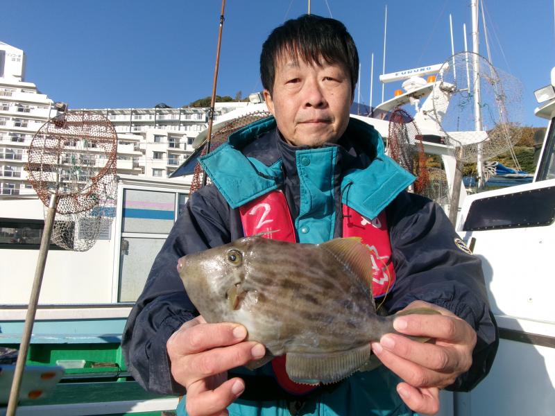 カワハギ釣り1枚目
