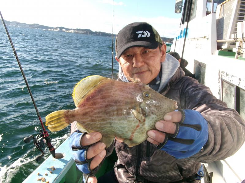 カワハギ釣り1枚目