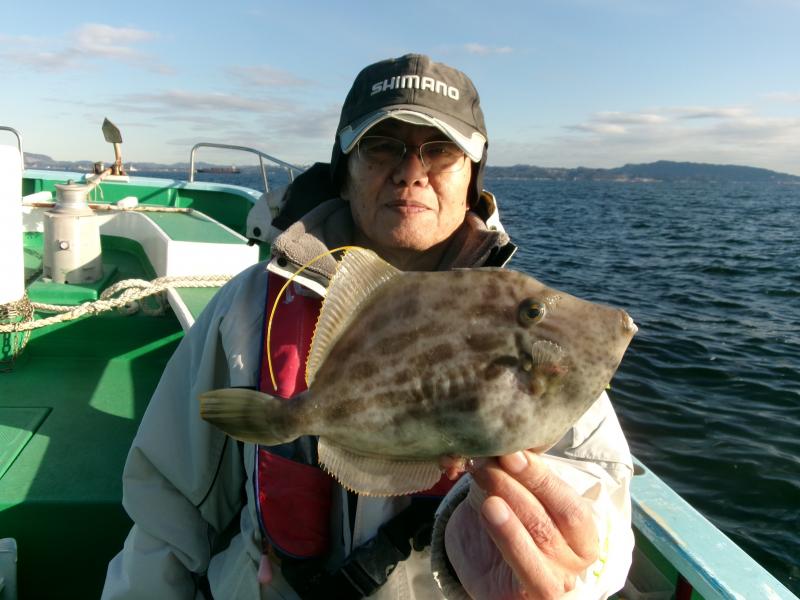 カワハギ釣り1枚目