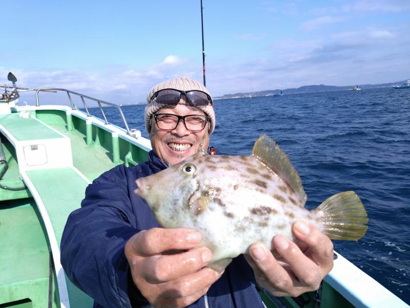 カワハギ釣り1枚目