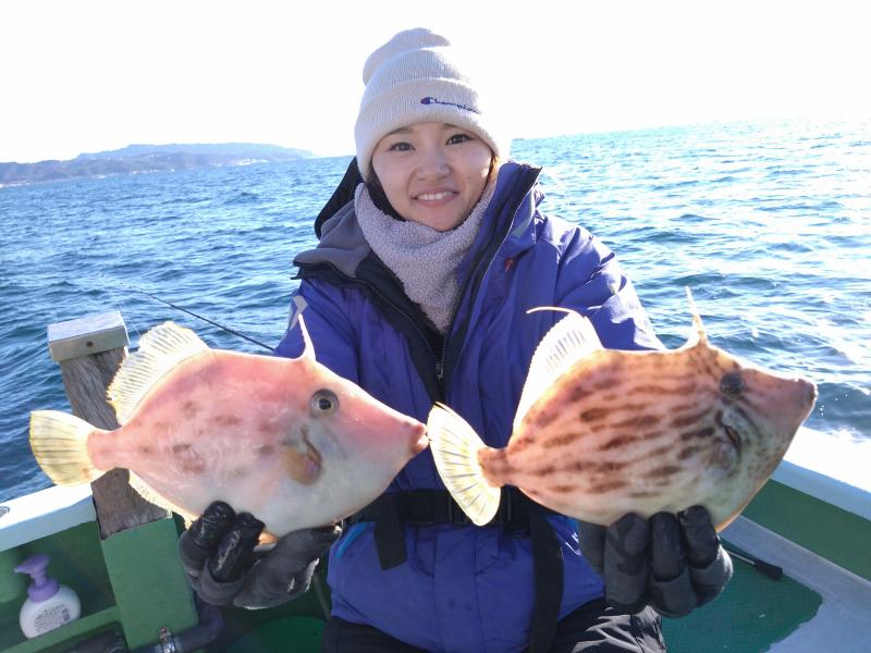 カワハギ釣り1枚目