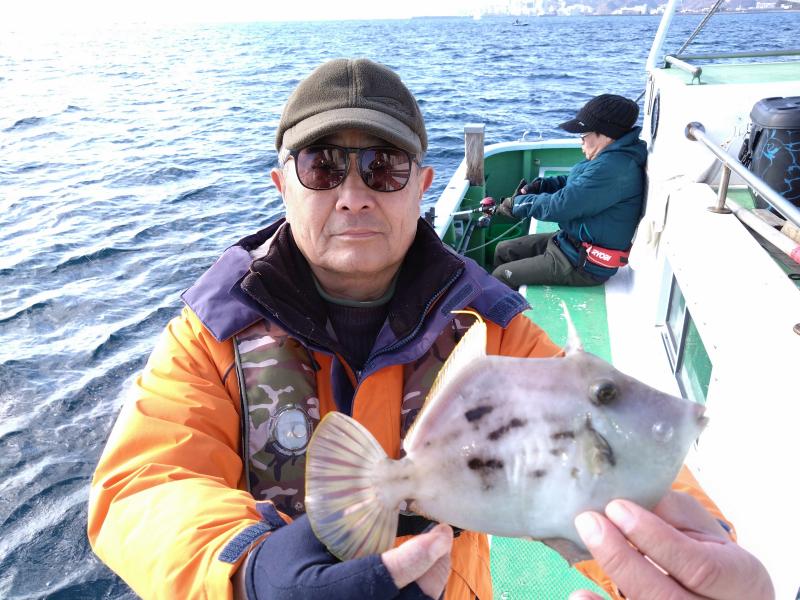カワハギ釣り1枚目