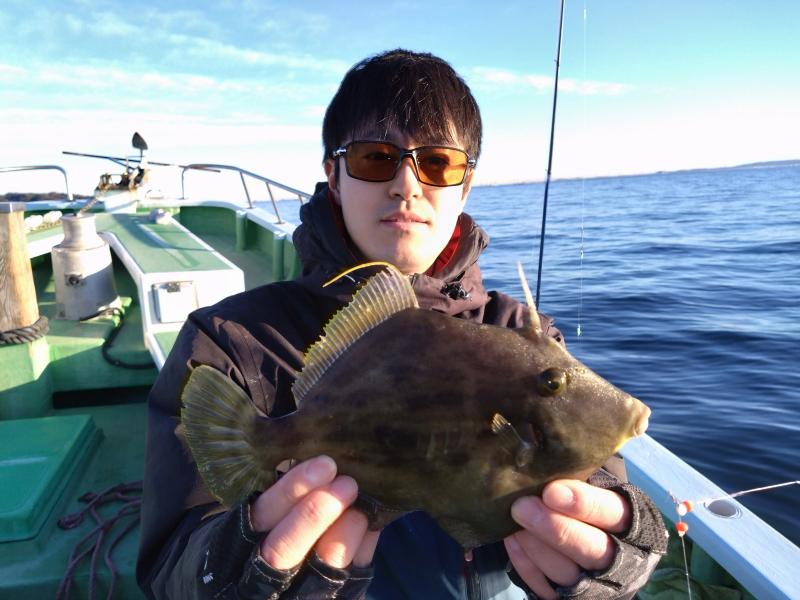 カワハギ釣り1枚目