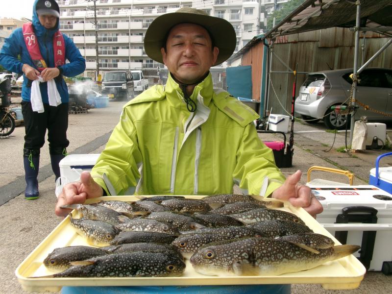 ふぐ釣り1枚目