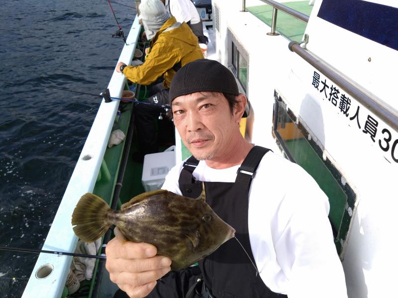 カワハギ釣り1枚目