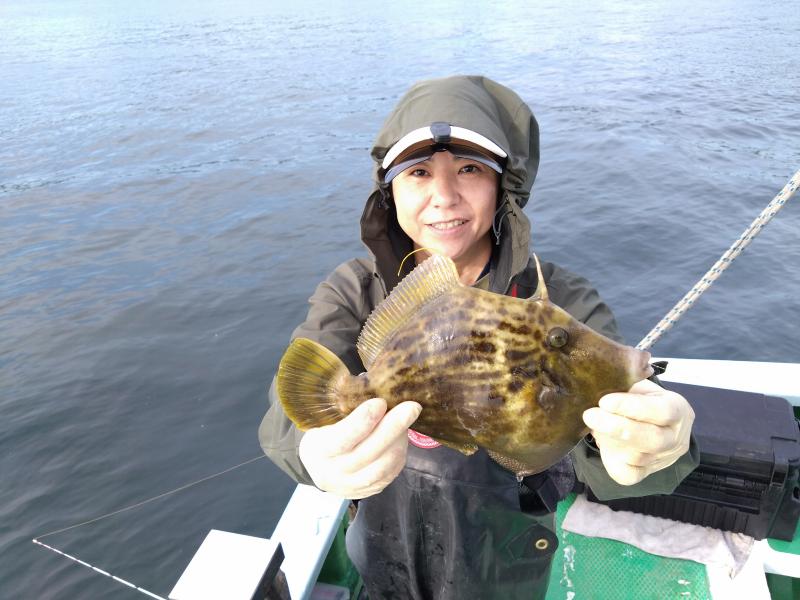 カワハギ釣り1枚目