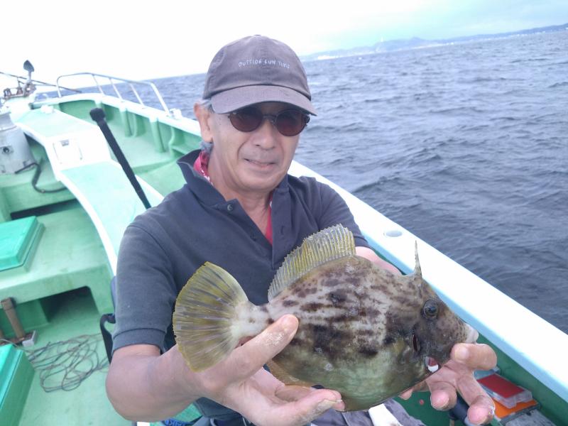 カワハギ釣り1枚目