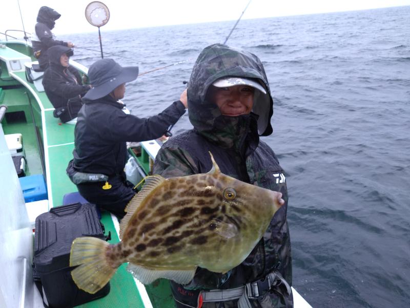 カワハギ釣り1枚目