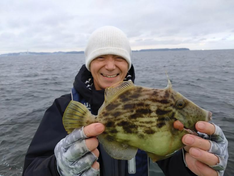カワハギ釣り1枚目