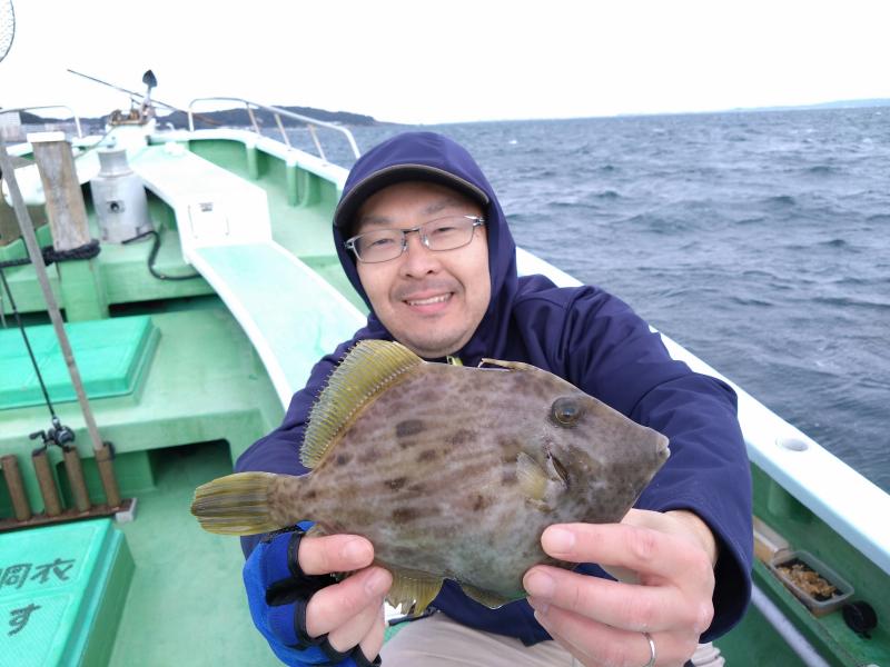 カワハギ釣り1枚目