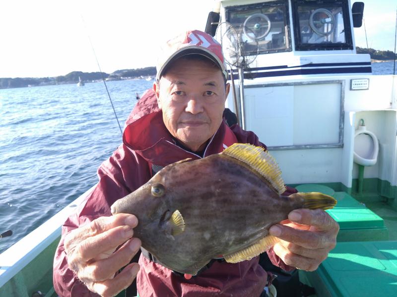 カワハギ釣り1枚目