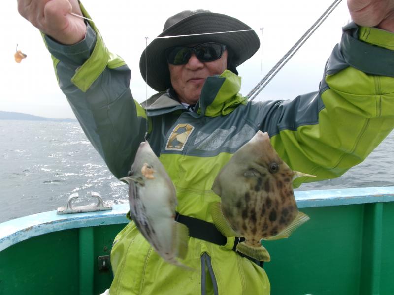 カワハギ釣り1枚目