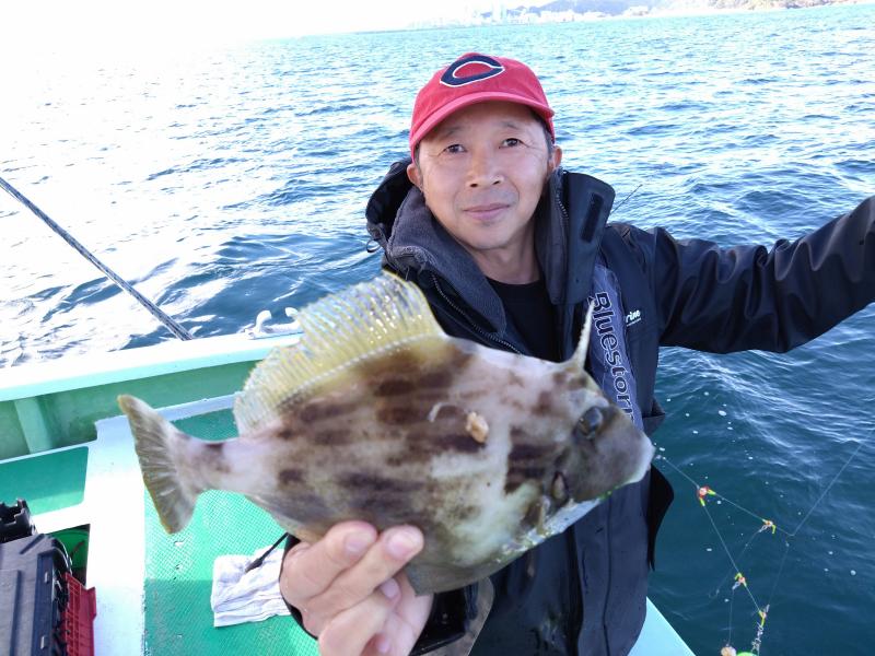 カワハギ釣り1枚目