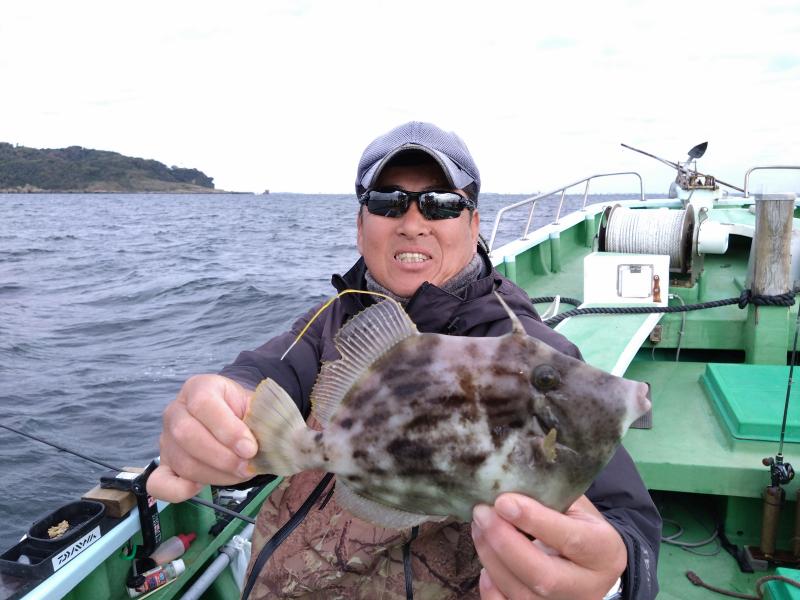 カワハギ釣り1枚目