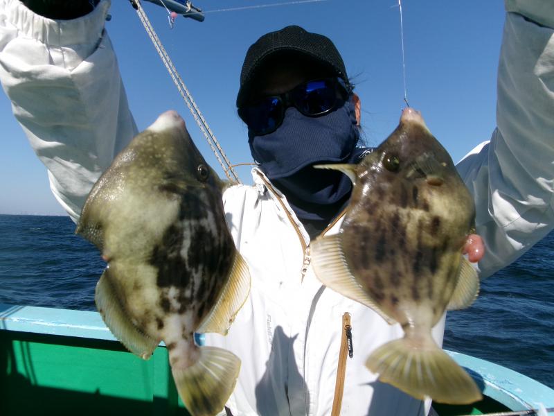 カワハギ釣り1枚目