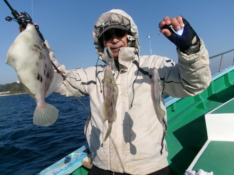 カワハギ釣り1枚目