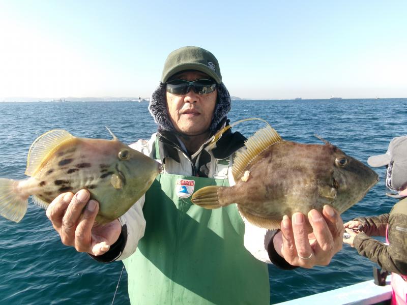 カワハギ釣り1枚目