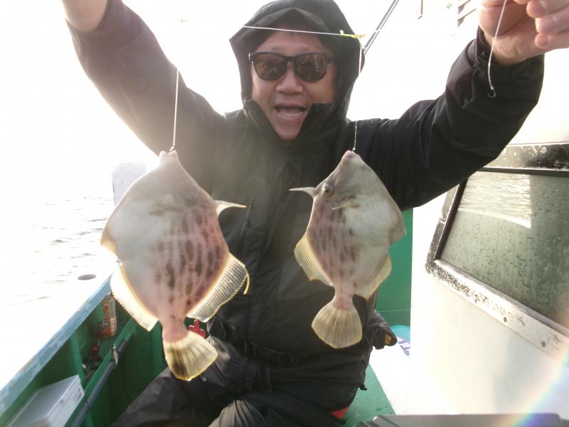 カワハギ釣り1枚目