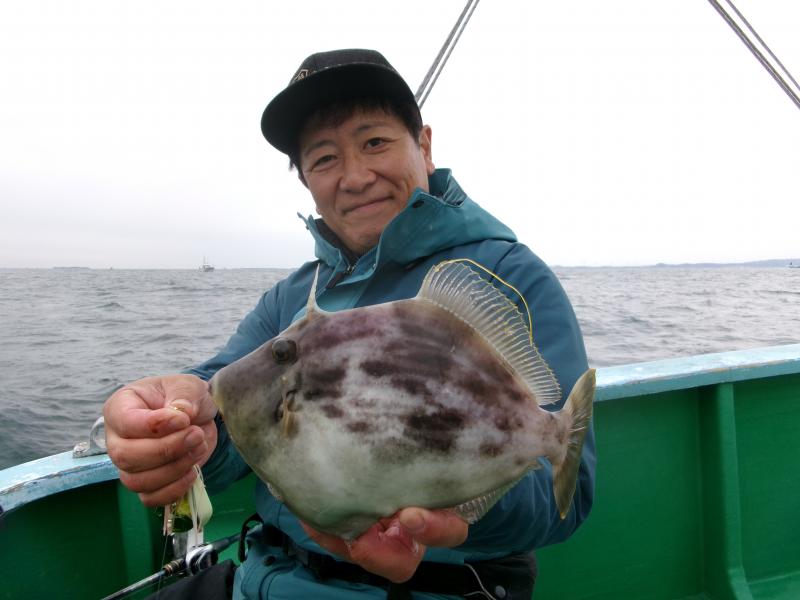 カワハギ釣り1枚目