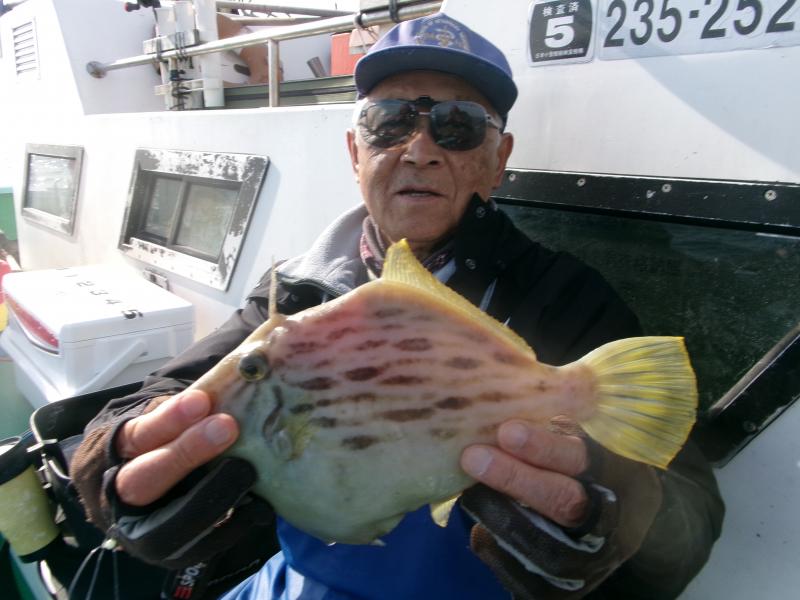 カワハギ1枚目