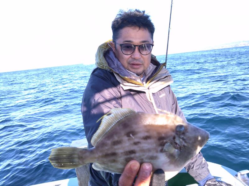 カワハギ釣り1枚目