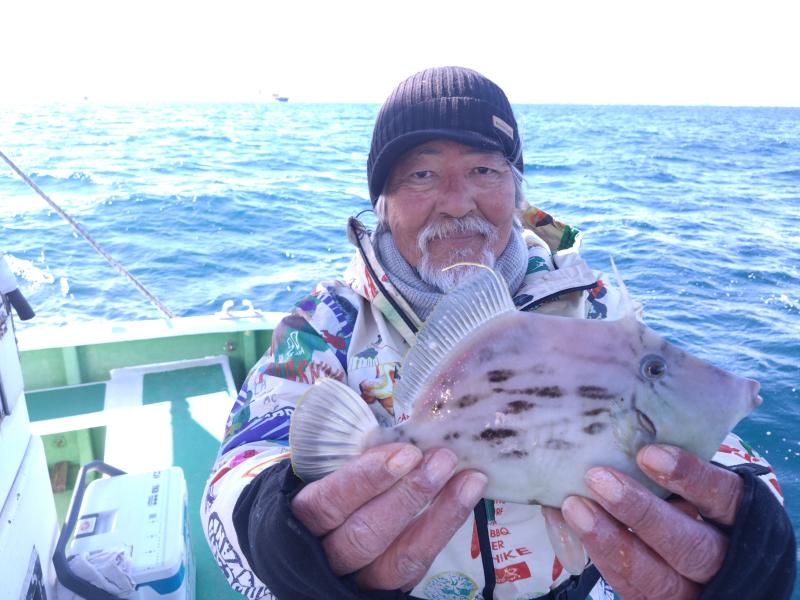 カワハギ釣り1枚目