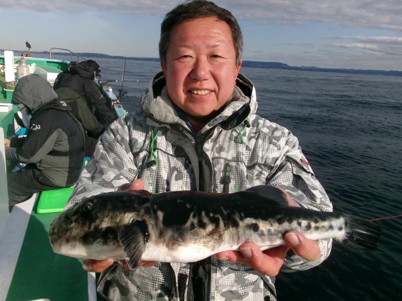 トラフグ釣り1枚目