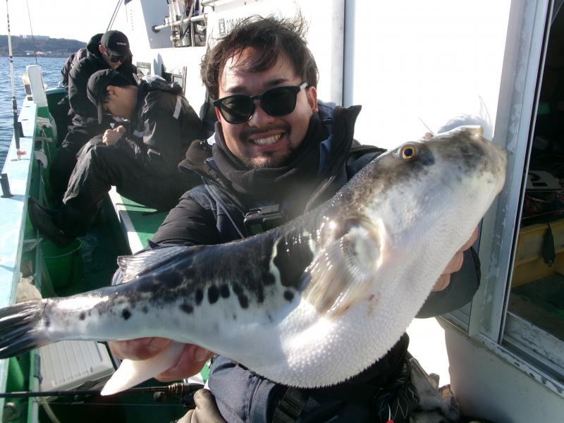 トラフグ釣り1枚目