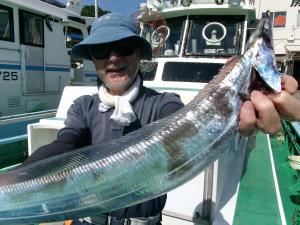 タチウオアジリレー釣り