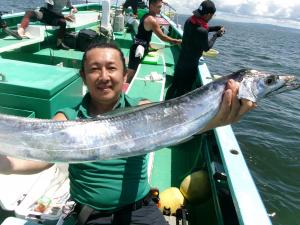 タチウオアジリレー釣り