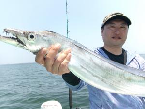 タチウオアジリレー釣り