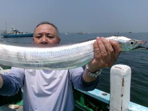 タチウオアジリレー釣り