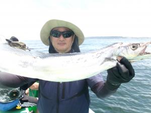 タチウオアジリレー釣り