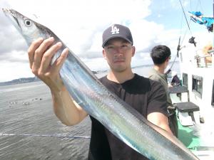 タチウオアジリレー釣り