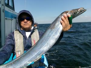 タチウオアジリレー釣り